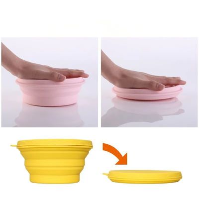 Collapsible Silicone Lunch Container Bowl Odorless Leakproof